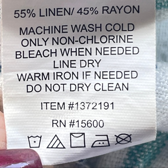 Briggs Linen/Rayon Striped Summer Shorts Women's Size L - Picture 4 of 4